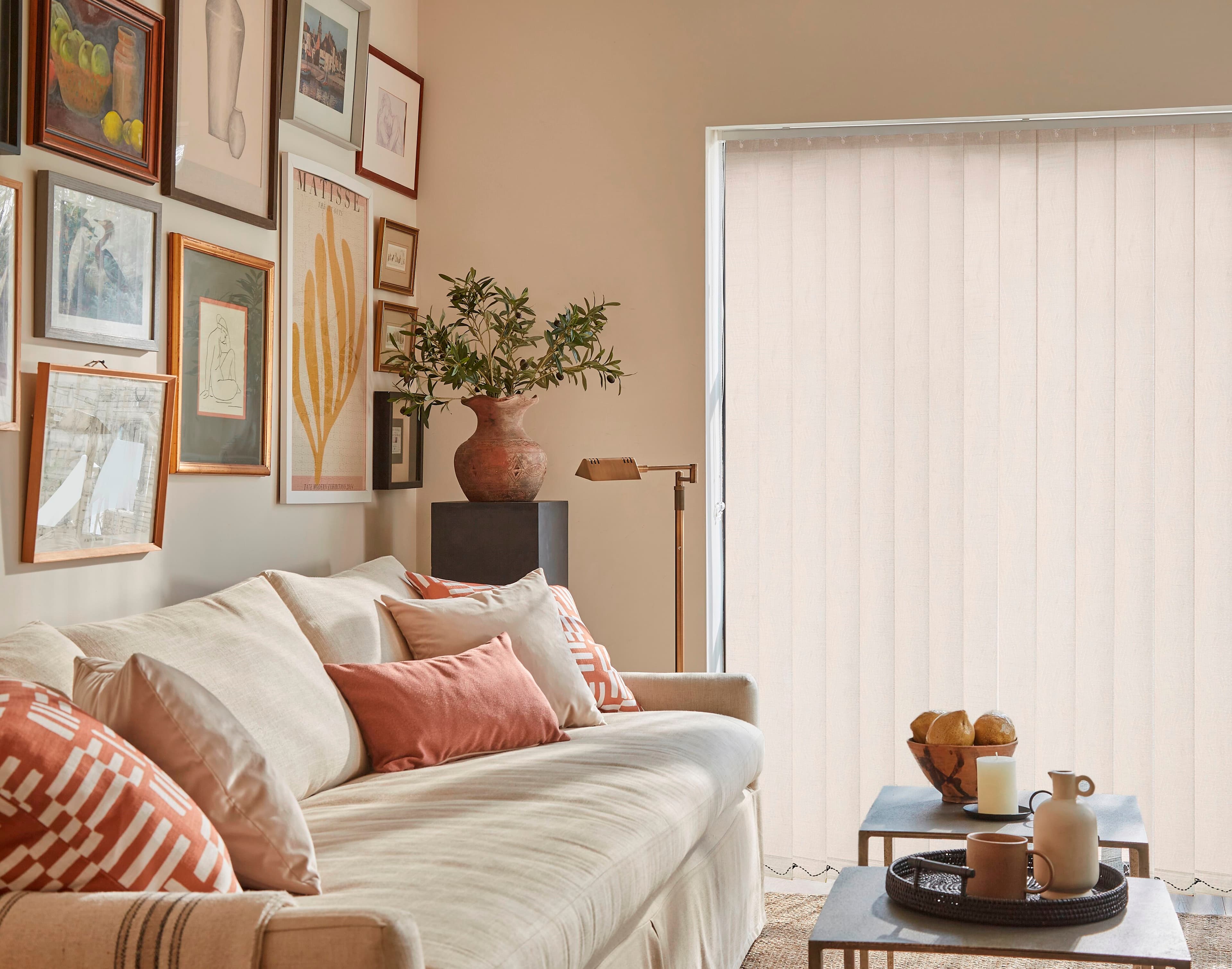 Vertical blinds fitted by Starlight Decor